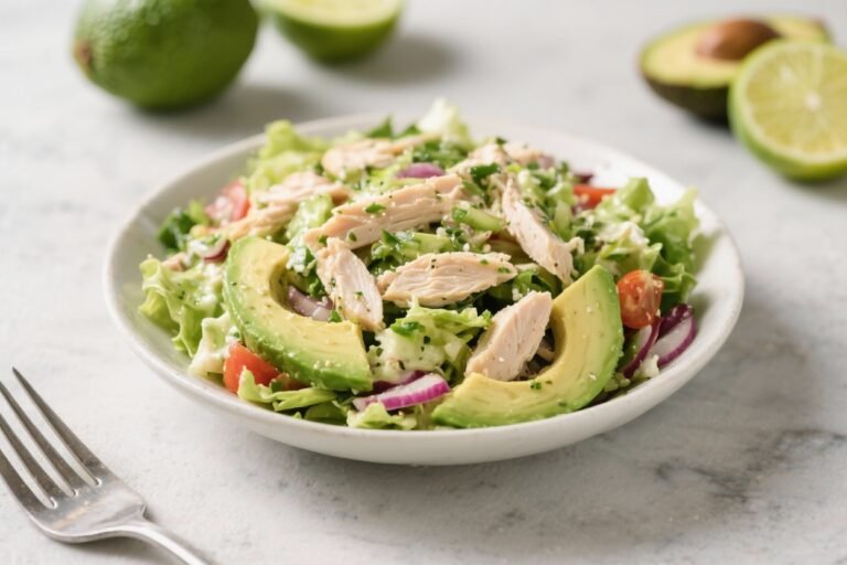 Avocado Lime Low Carb Chicken Salad – Fresh, Zesty, and Satisfying