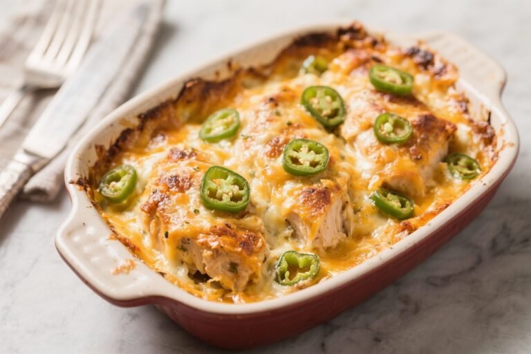 Cheesy Jalapeño Chicken Bake – Comfort Food With a Kick