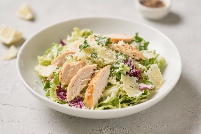Caesar-Style Low Carb Chicken Salad – Crisp, Creamy, and Satisfying