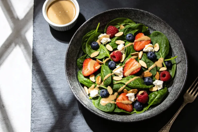 Berry Almond Spinach Keto Salad That Actually Slaps