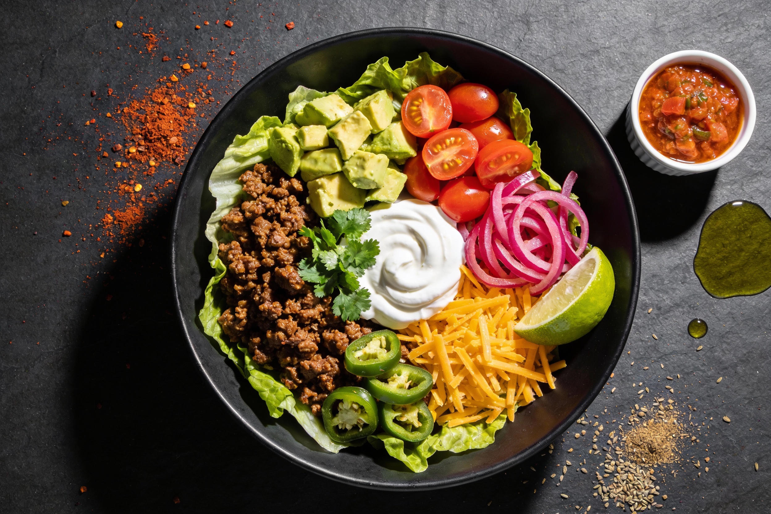 Taco Fiesta Keto Salad That Tastes Like a Party