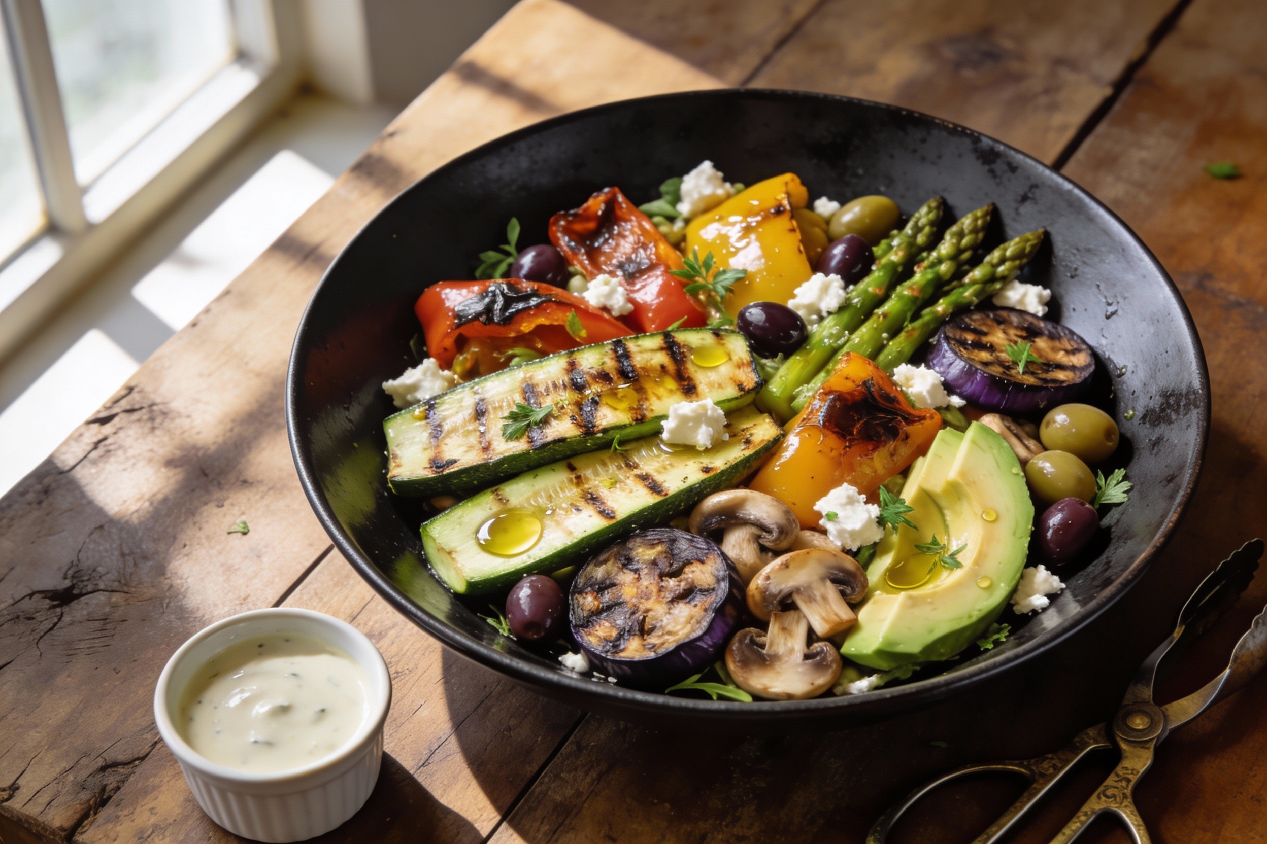 Smoky Grilled Veggie Keto Salad That Slaps