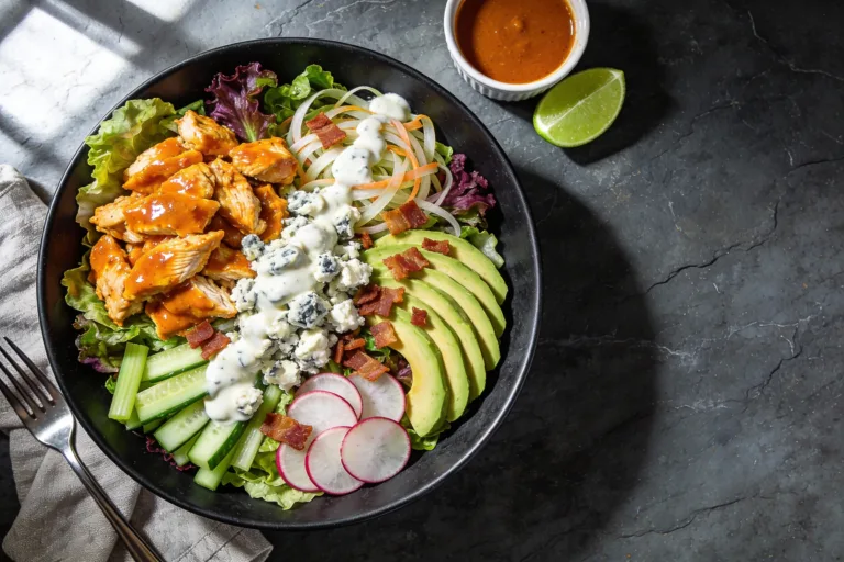 Spicy Buffalo Chicken Keto Salad That Actually Slaps