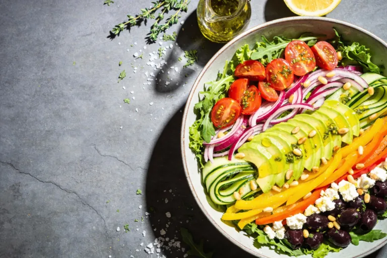Mediterranean Rainbow Keto Salad That Actually Slaps