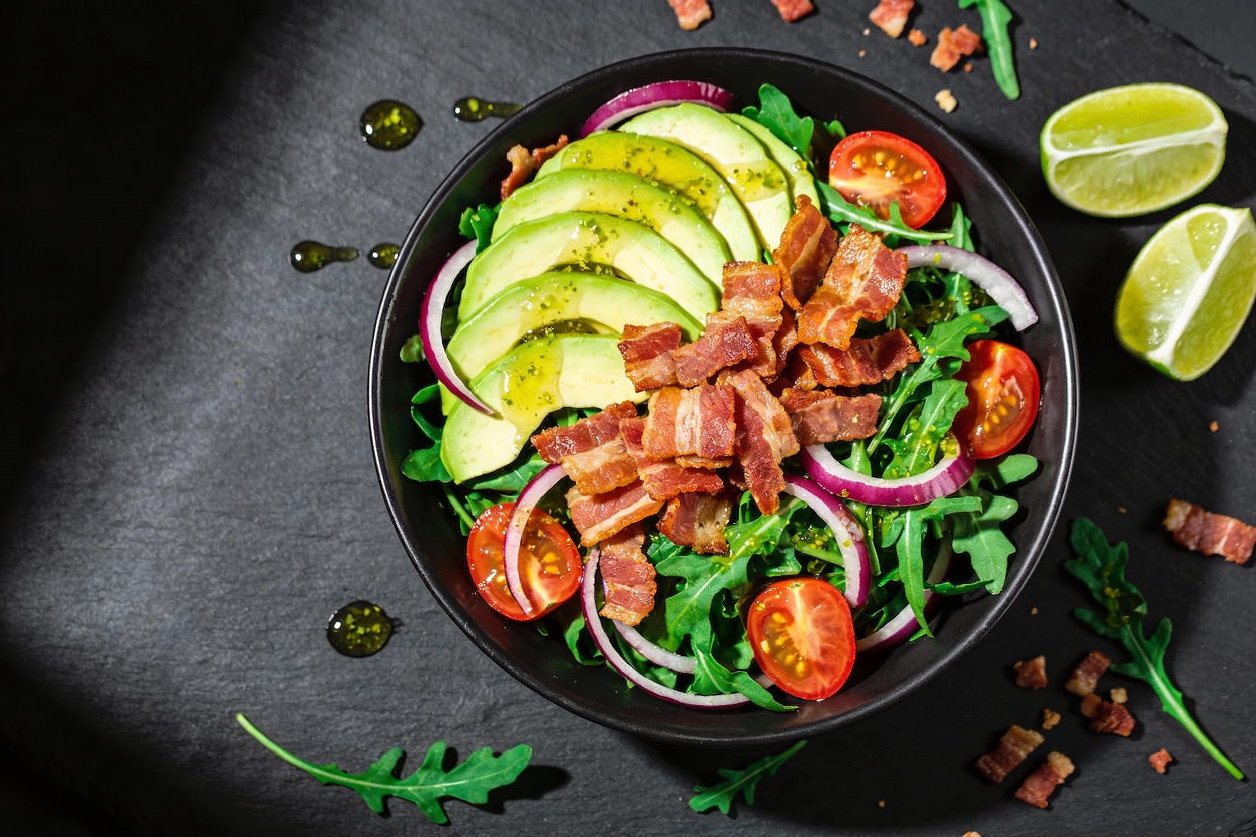 Zesty Avocado Bacon Keto Salad That Slaps Every Time
