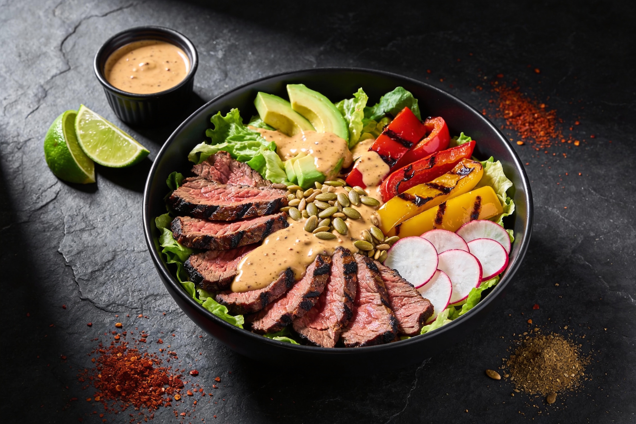 Keto Southwest Steak Salad That Actually Slaps