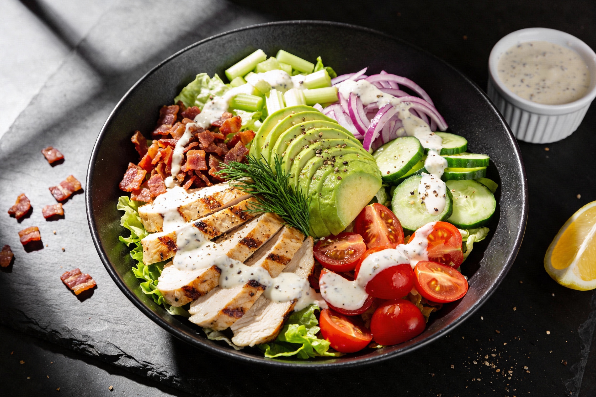 Keto Chicken Bacon Ranch Salad That Slaps Every Time