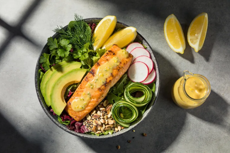 Zesty Lemon Garlic Salmon Keto Salad That Actually Slaps