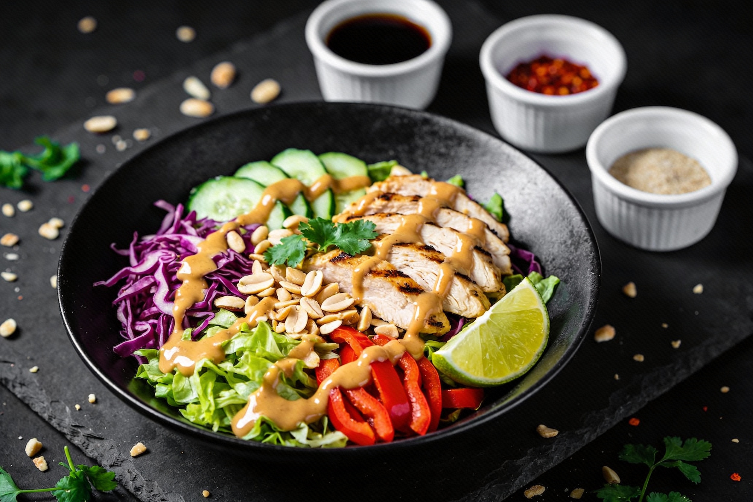 Keto Thai Peanut Chicken Salad That Slaps and Satisfies