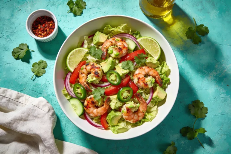 Keto Shrimp & Avocado Fiesta Salad That Slaps