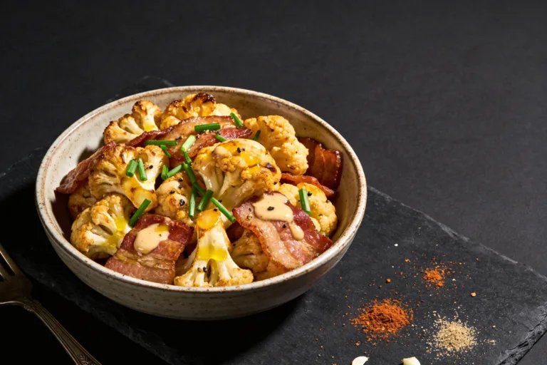 Roasted Cauliflower & Bacon Keto Salad That Slaps