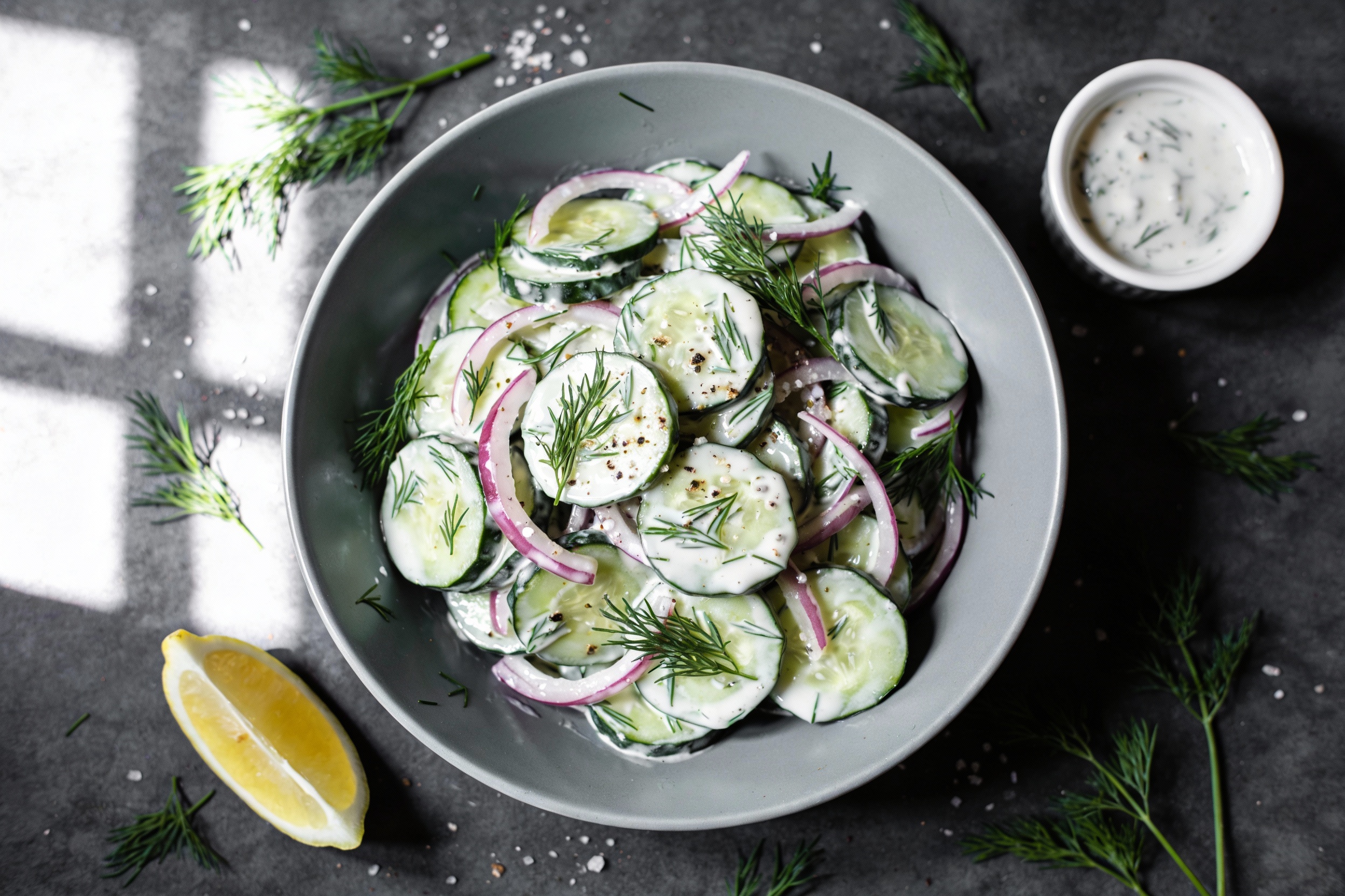 Creamy Cucumber & Dill Keto Salad That Slaps