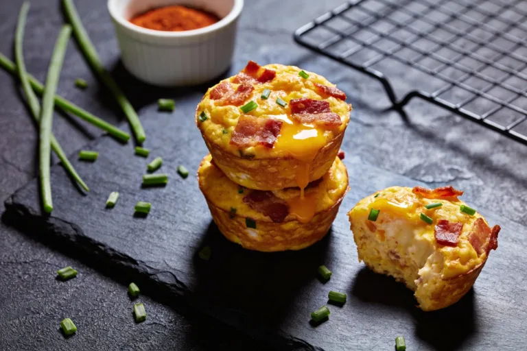 Cheesy Bacon Keto Breakfast Muffins That Actually Slap