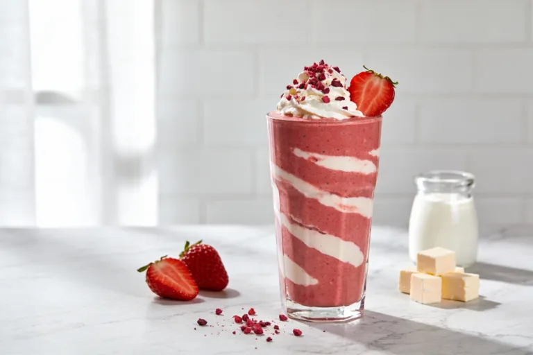 Strawberry Cheesecake Keto Smoothie That Tastes Illegal