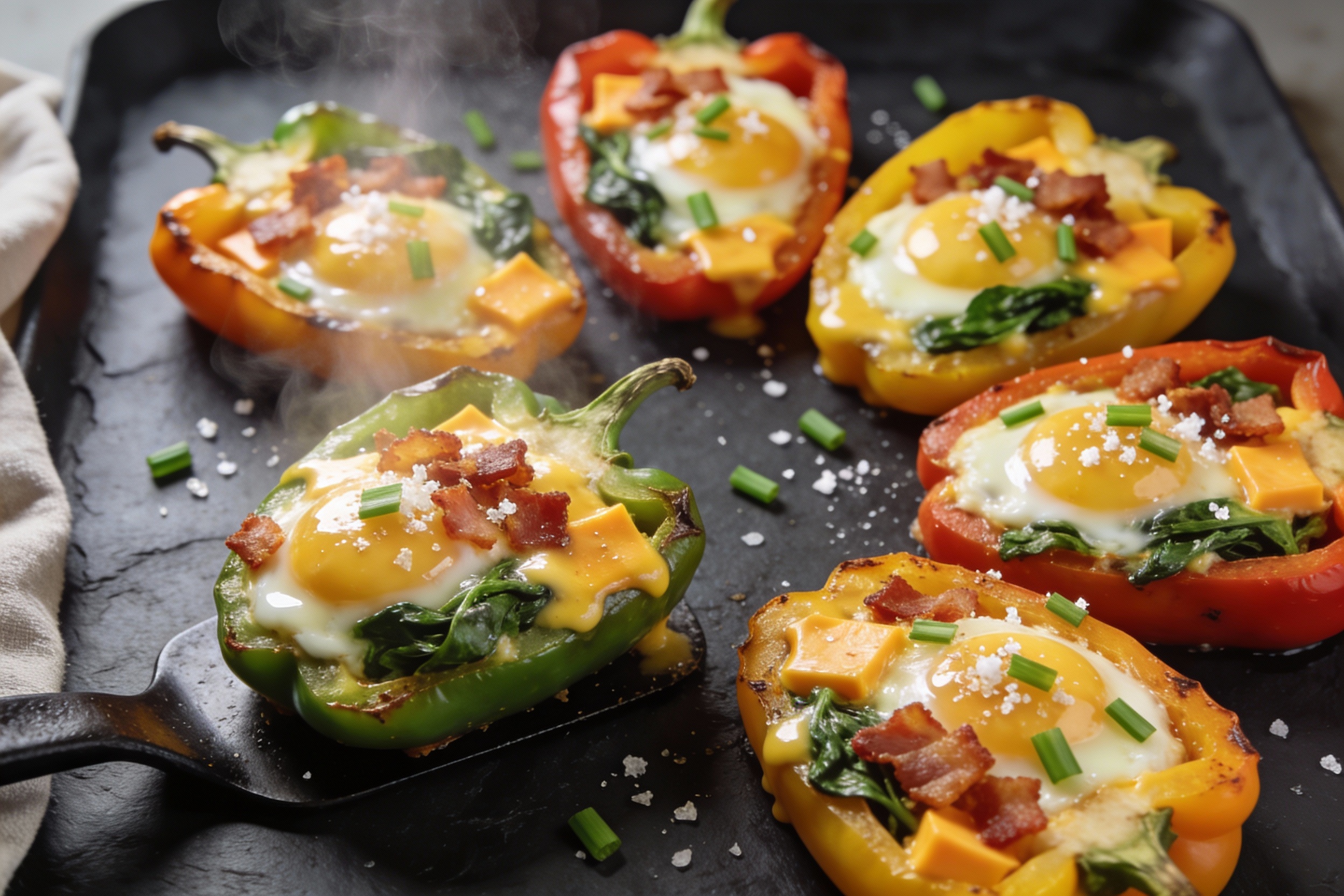 Keto Breakfast Stuffed Bell Peppers That Slap