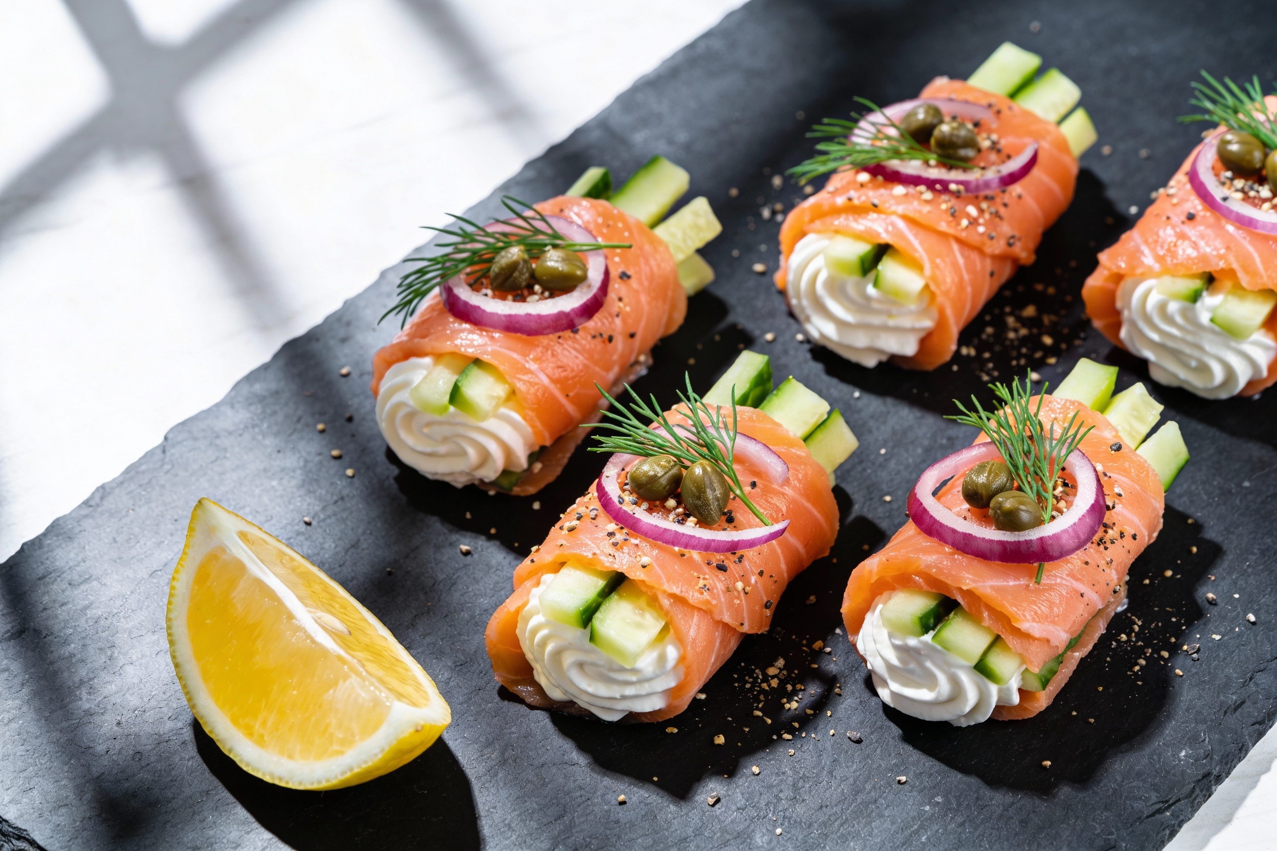 Smoked Salmon Keto Breakfast Roll-Ups That Slap