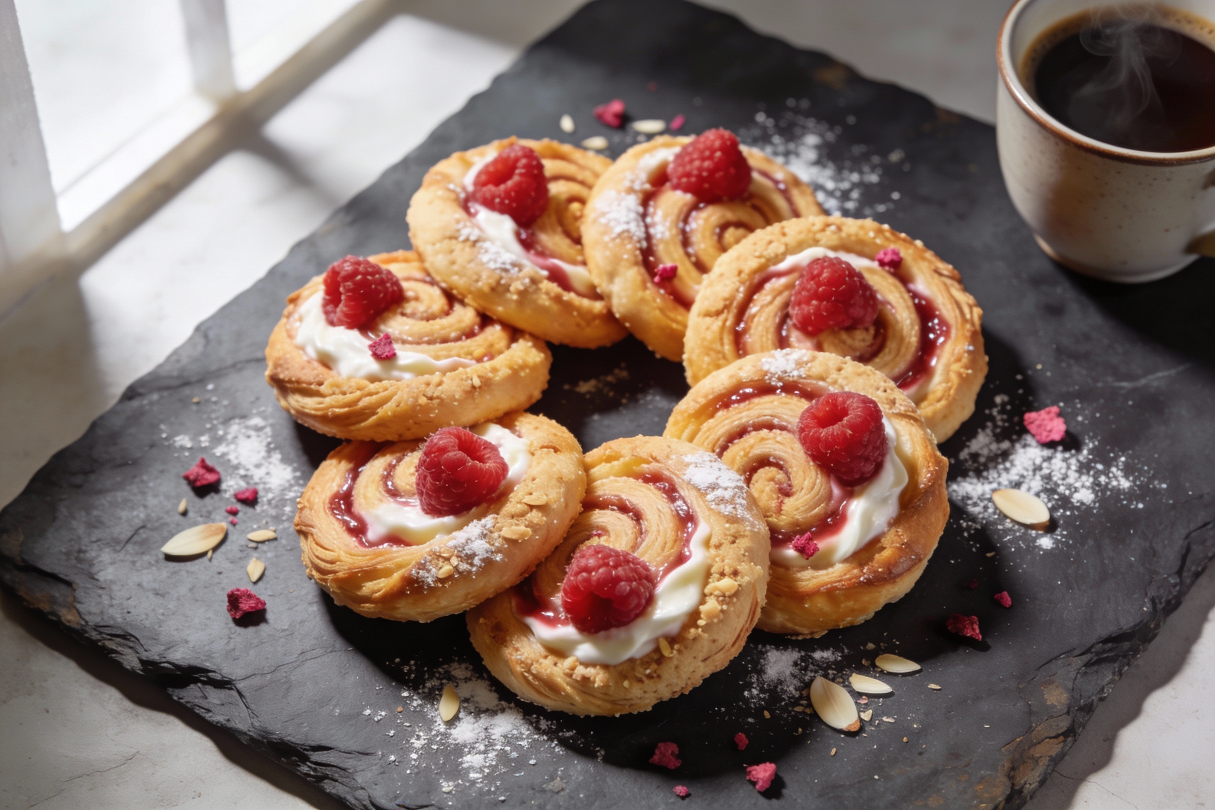 Raspberry Cream Keto Breakfast Danishes That Wow