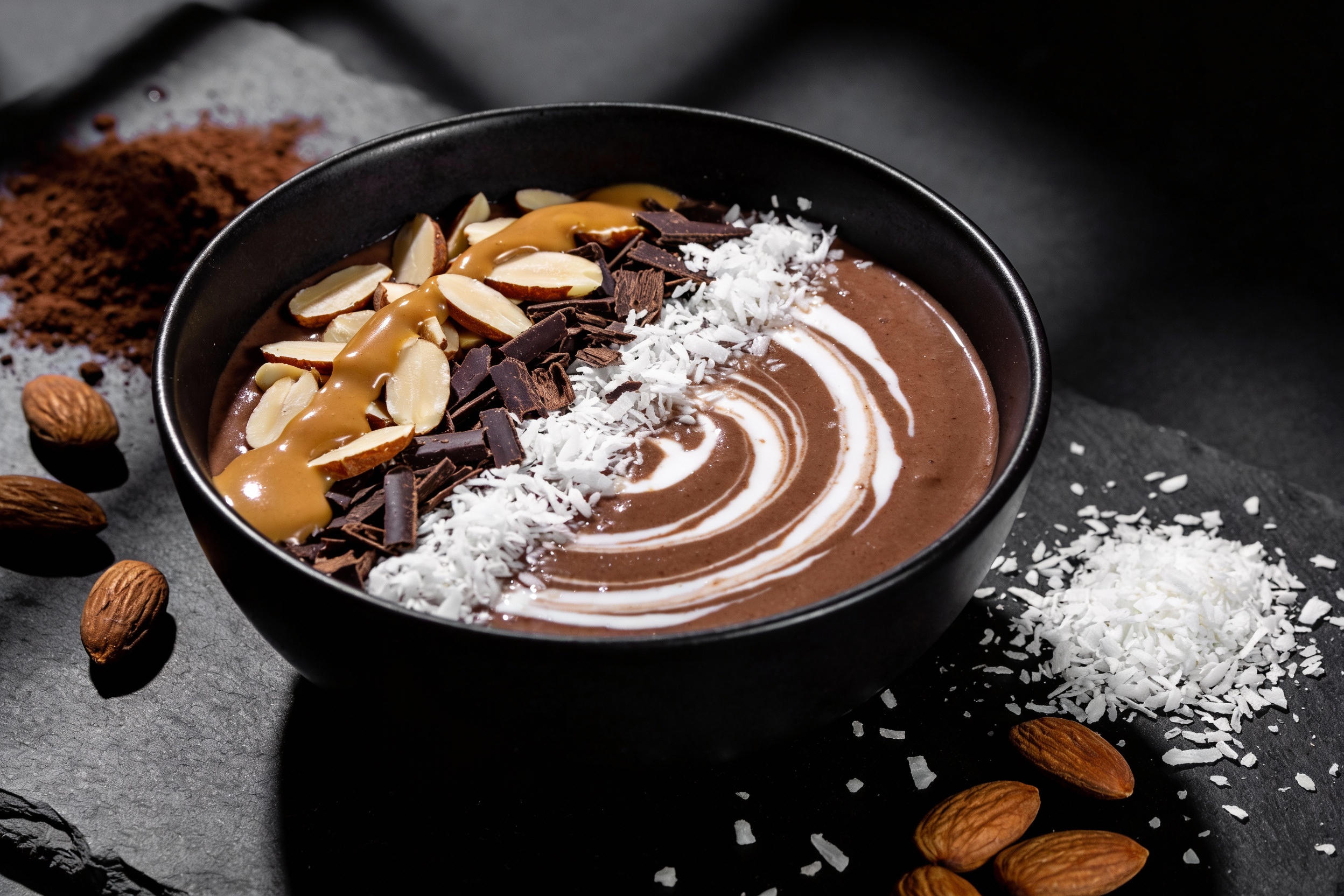 Almond Joy Keto Smoothie Bowl That Tastes Like Dessert