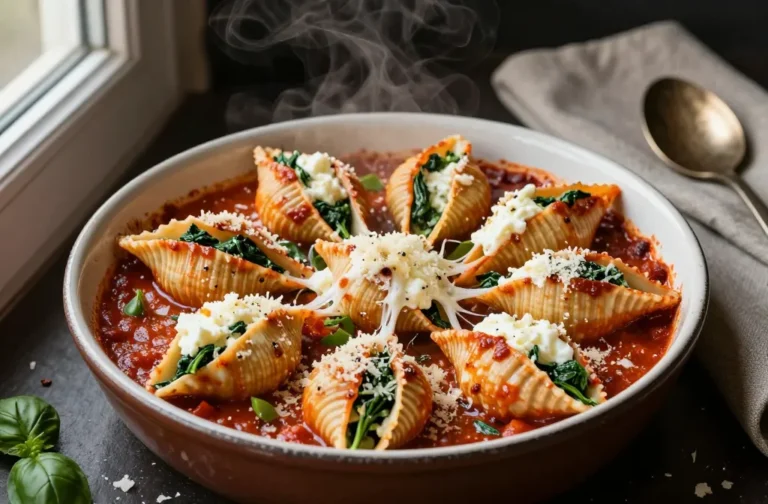 Stuffed Shells with Ricotta and Spinach Made Easy