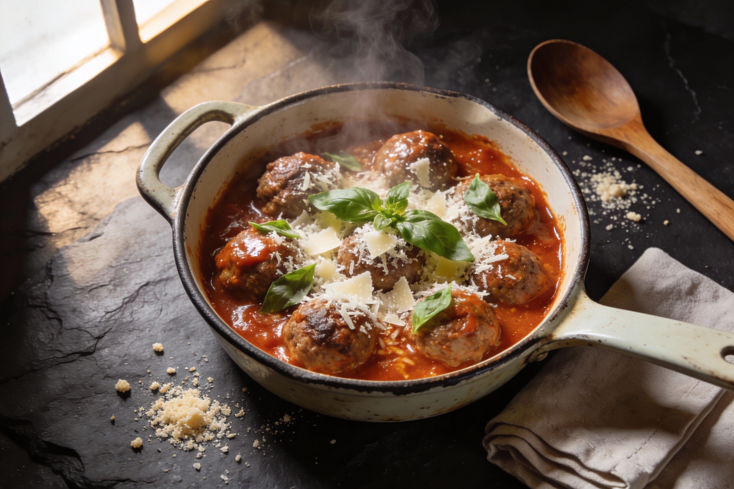 Cozy Comfort: Italian Meatballs in Marinara Sauce