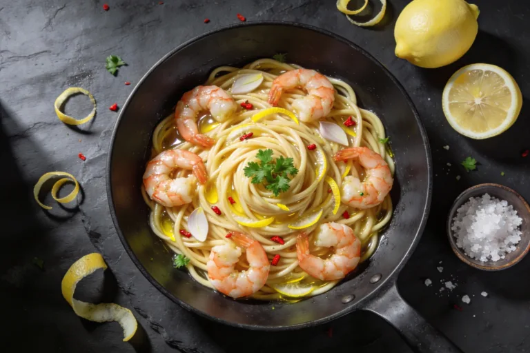 Lemon Garlic Shrimp Pasta That Tastes Like a Flex