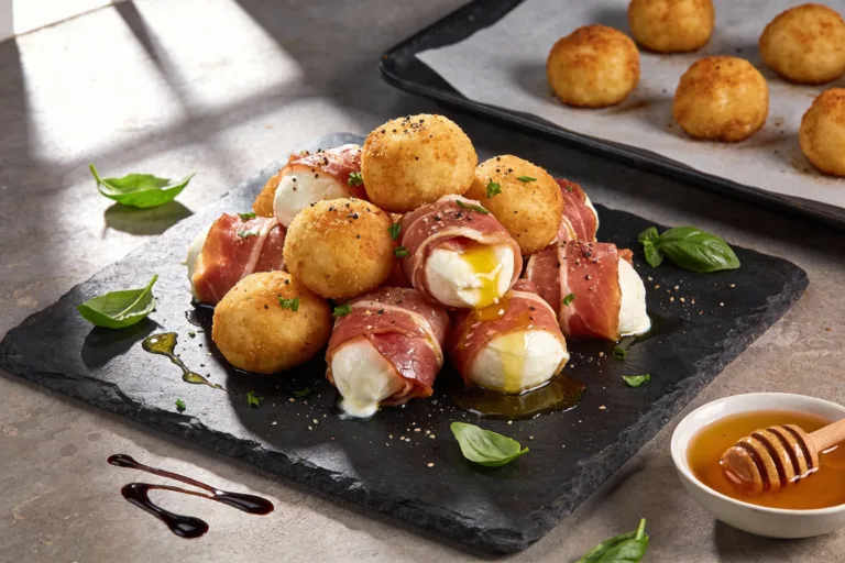 Prosciutto Wrapped Mozzarella Bites That Vanish Fast