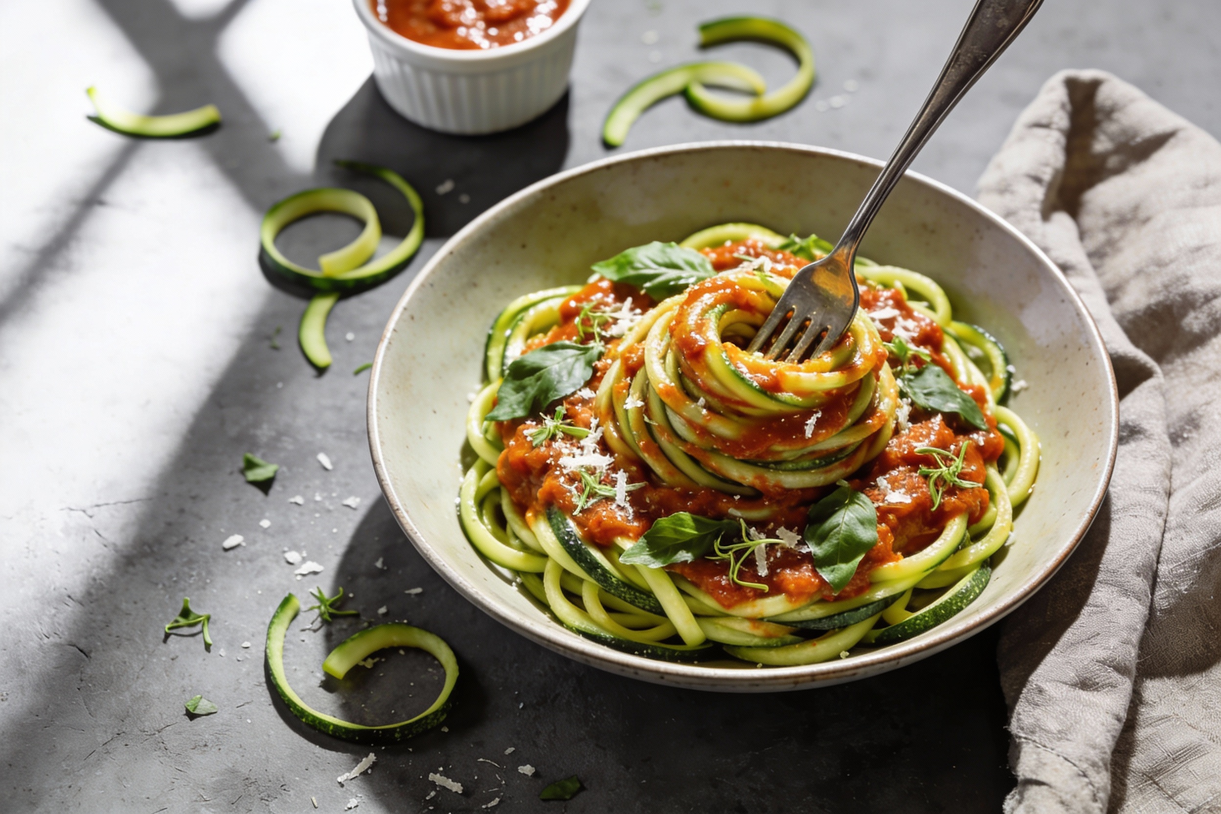 Zucchini Noodles with Marinara That Beat Pasta Cravings