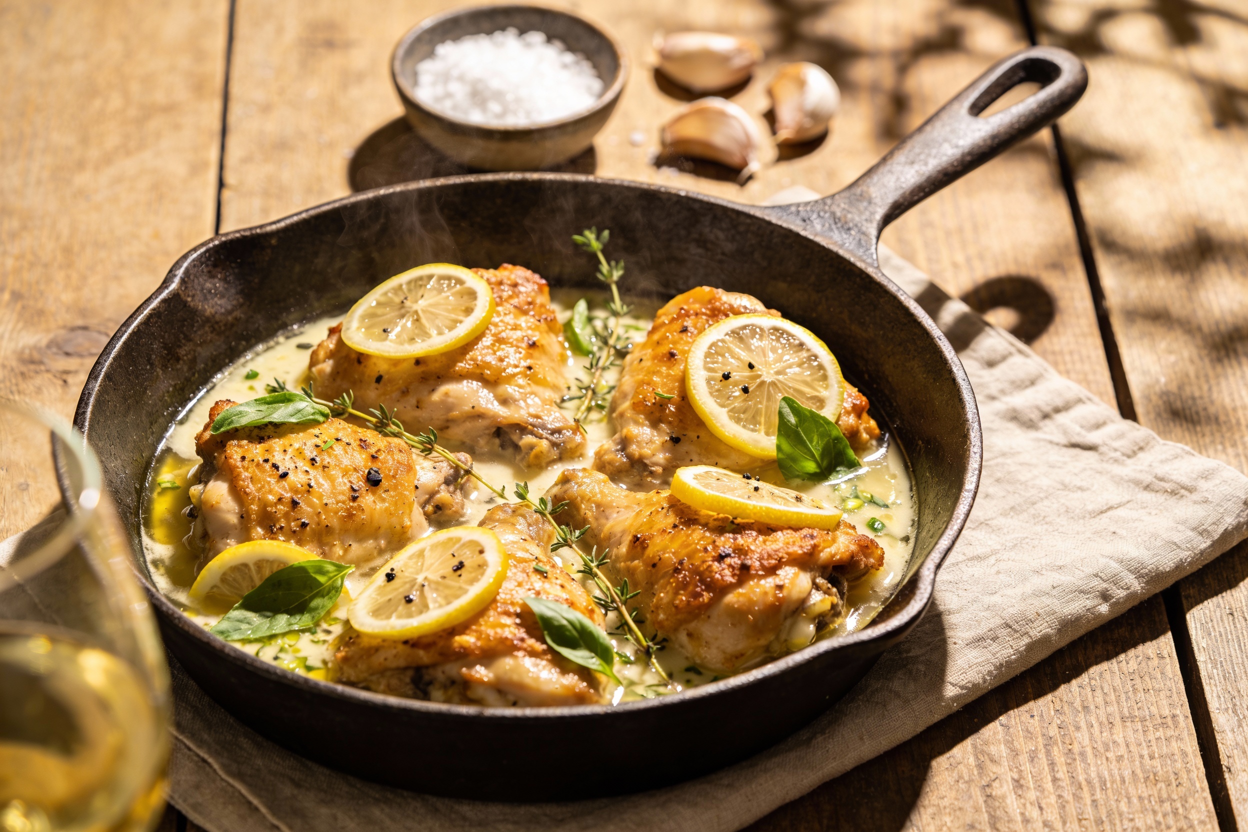 Tuscan Lemon Chicken Skillet That Tastes Like Summer