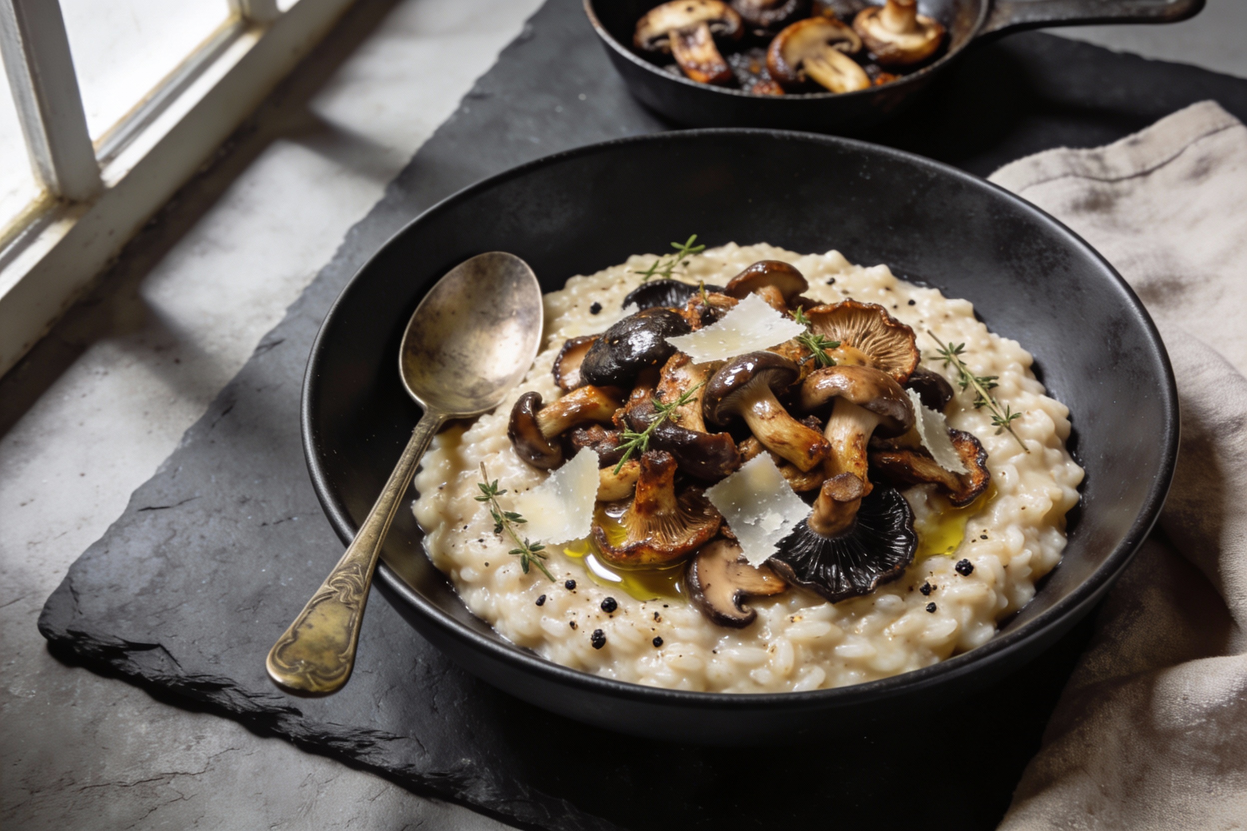 Roasted Mushroom Risotto That Feels Restaurant Fancy