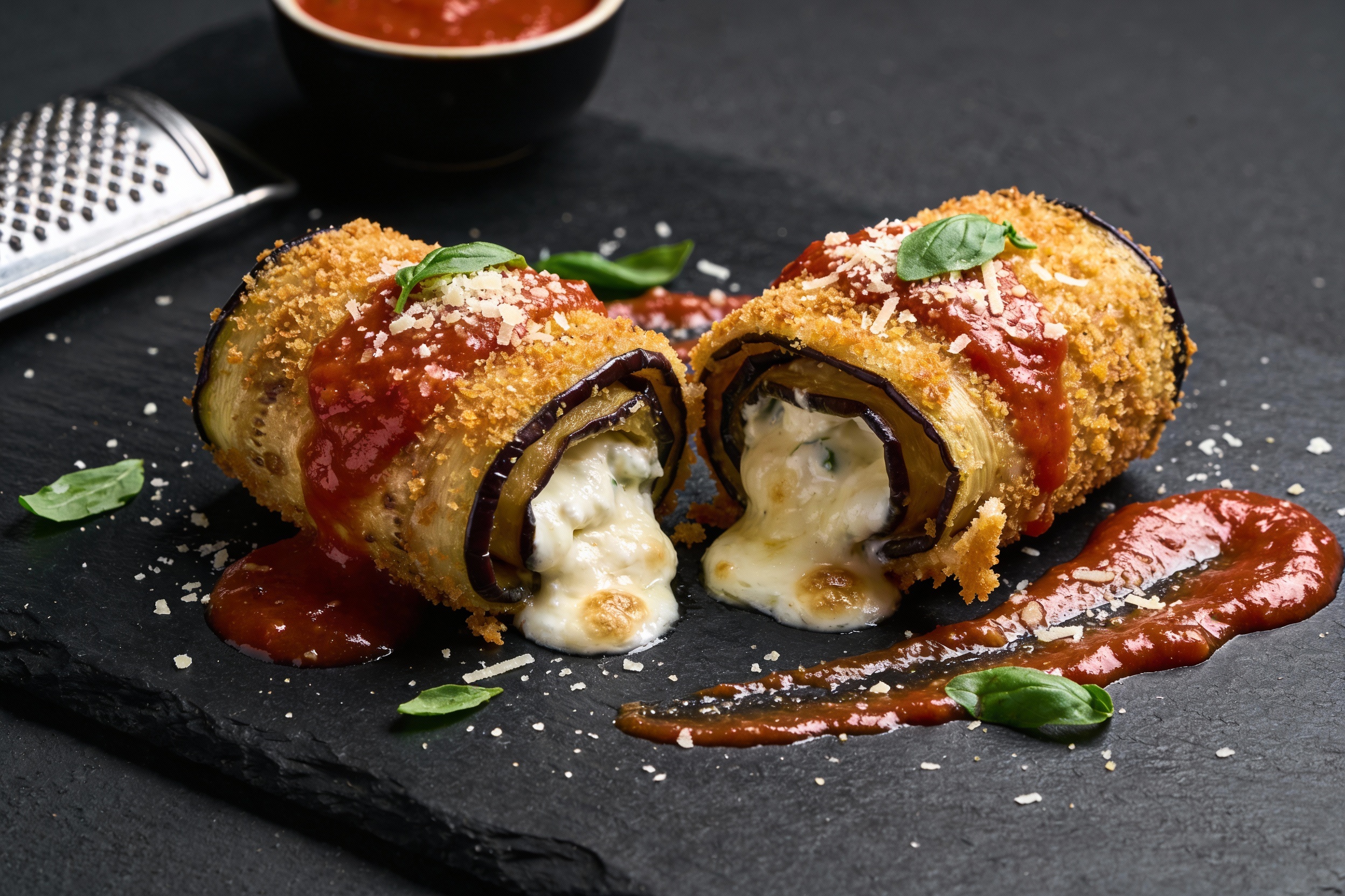Crispy Eggplant Rollatini That Shatters and Melts