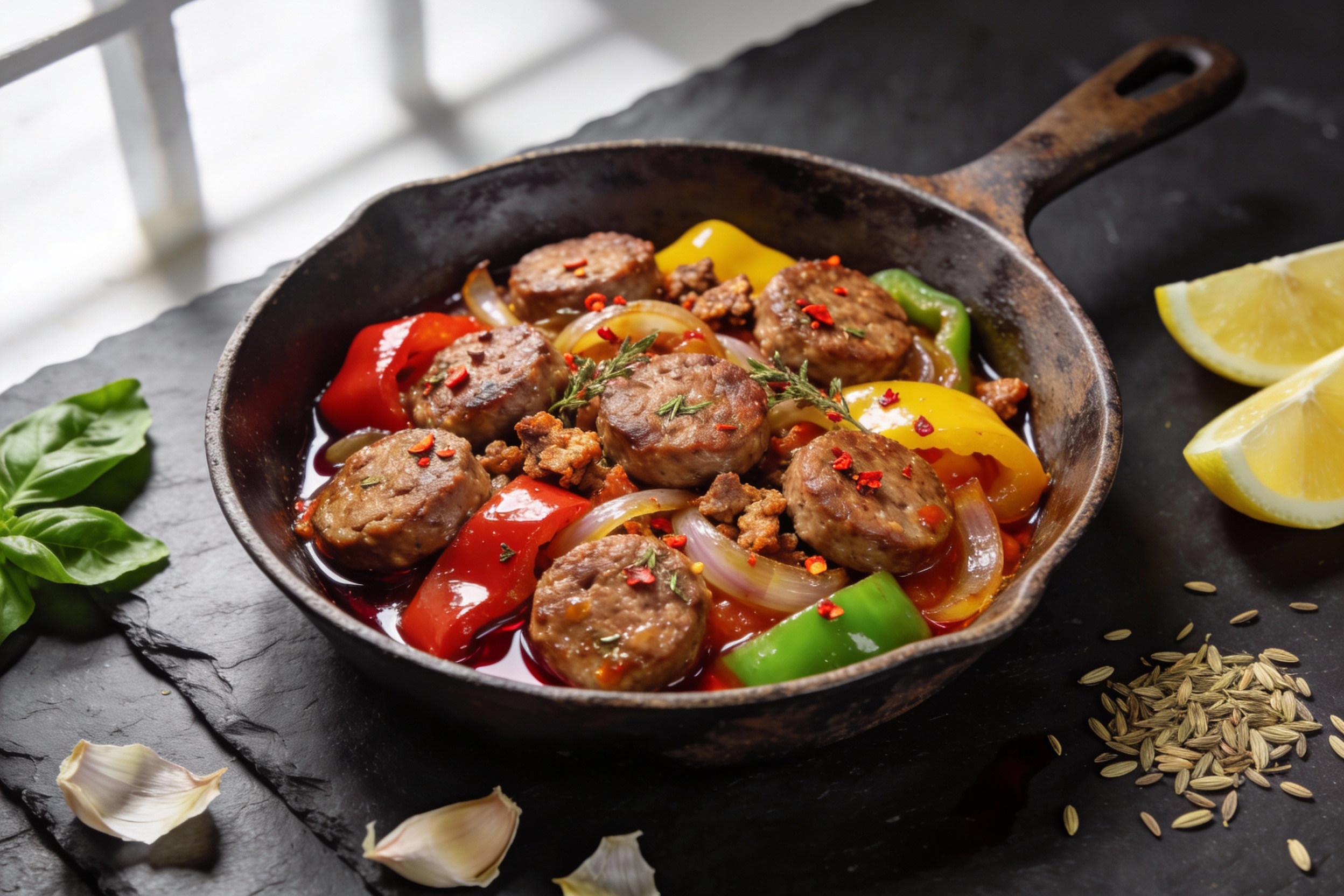 Italian Sausage and Peppers Skillet Weeknight Hero