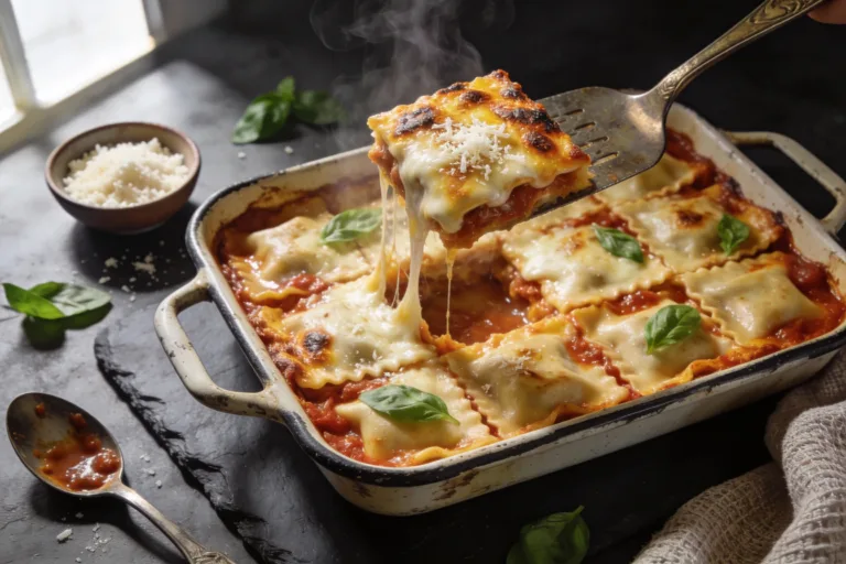 Baked Ravioli Lasagna Made Easy and Irresistible