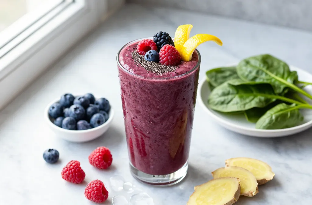 Berry Bright Detox Smoothie That Tastes Like Dessert