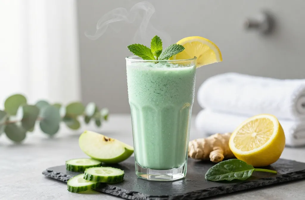 Minty Fresh Detox Smoothie That Feels Like a Spa Day