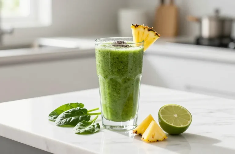 Spinach & Pineapple Detox Smoothie That You’Ll Crave