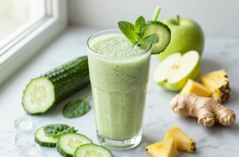 Refreshing Cucumber Detox Smoothie That Actually Tastes Good