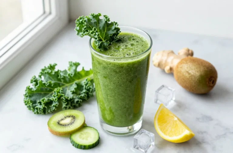 Kale & Kiwi Detox Smoothie That Actually Tastes Amazing