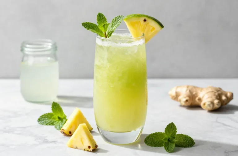 Pineapple Mint Detox Smoothie That Actually Refreshes
