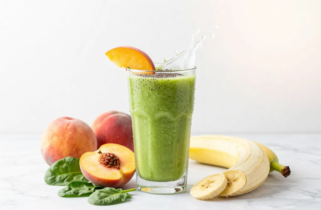 Peachy Green Detox Smoothie That Actually Tastes Good