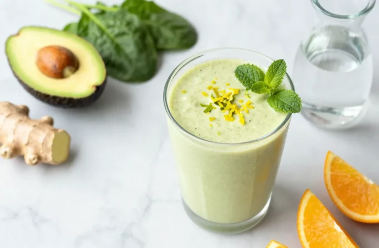 Creamy Avocado Detox Smoothie That Tastes Like Dessert