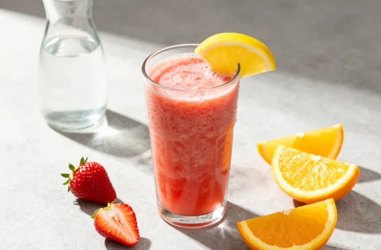 Strawberry Citrus Detox Smoothie That Actually Slaps