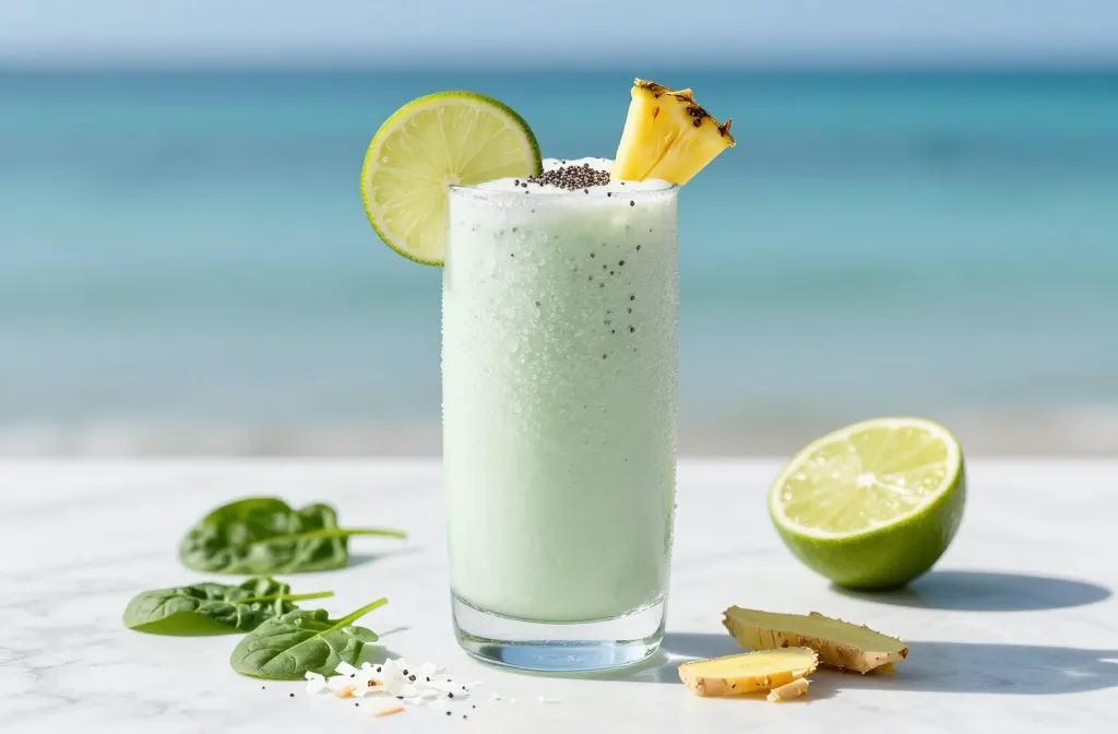 Creamy Coconut Detox Smoothie That Tastes Like Vacation