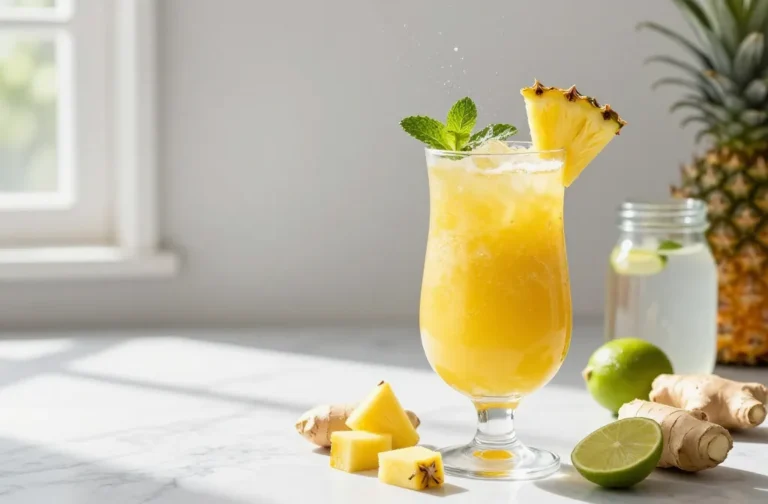 Wake Up with Pineapple Ginger Cleanse Smoothie Bliss