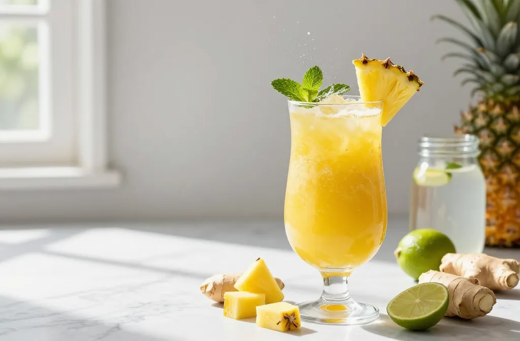 Wake Up with Pineapple Ginger Cleanse Smoothie Bliss