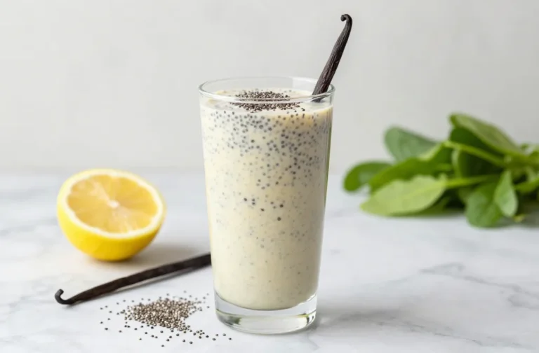 Vanilla Chia Detox Smoothie That Tastes Like Dessert