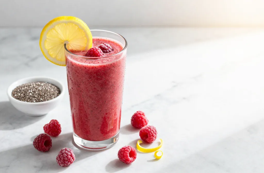Raspberry Lemon Detox Smoothie That Actually Slaps