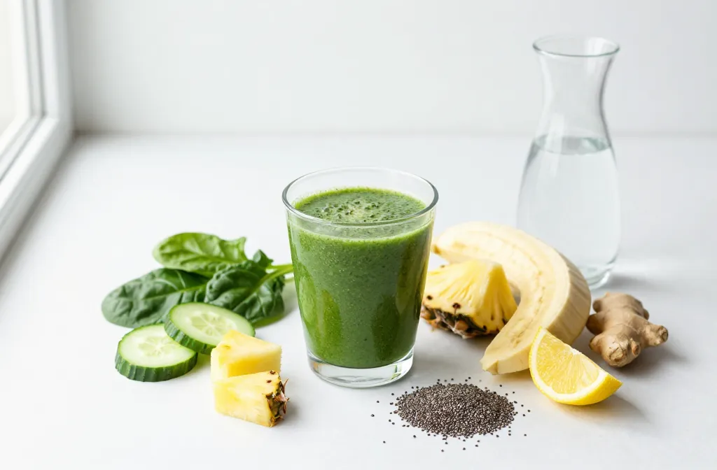 Flat Belly Green Detox Smoothie That Actually Works