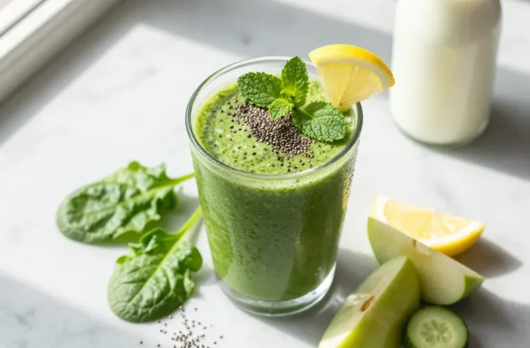 Glow Clean Detox Smoothie for Dewy Skin and Steady Energy