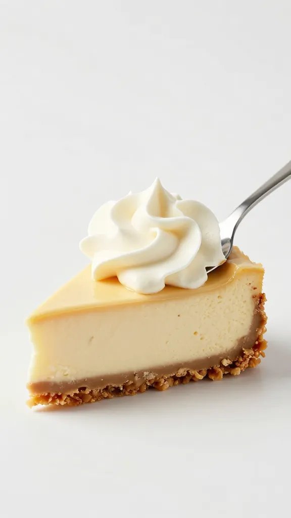 spoonful of peanut butter cheesecake fluff, creamy texture, studio light