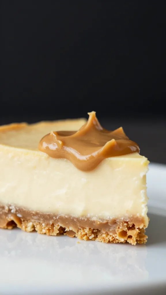 peanut butter cheesecake bite on graham crust, macro shot, studio lighting